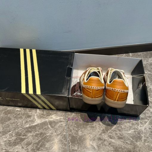 Wales Bonner x Adidas Originals Samba "Wonder White Night Brown" with crocodile embossed extpvq0wtwd - Image 9
