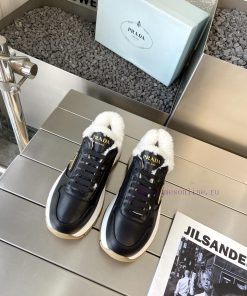 Prada 24ss Prada new couple's hairy dad shoesThe fabric is made of calf leather with clear allm82drl