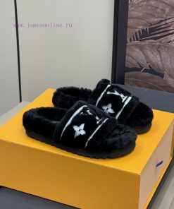 Top qualitylv fw24 new arrival～LV 24 autumn/winter new fur slippersCute and exquisite, comforjp7wjgw