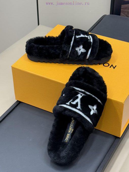 Top qualitylv fw24 new arrival～LV 24 autumn/winter new fur slippersCute and exquisite, comforjp7wjgw - Image 5