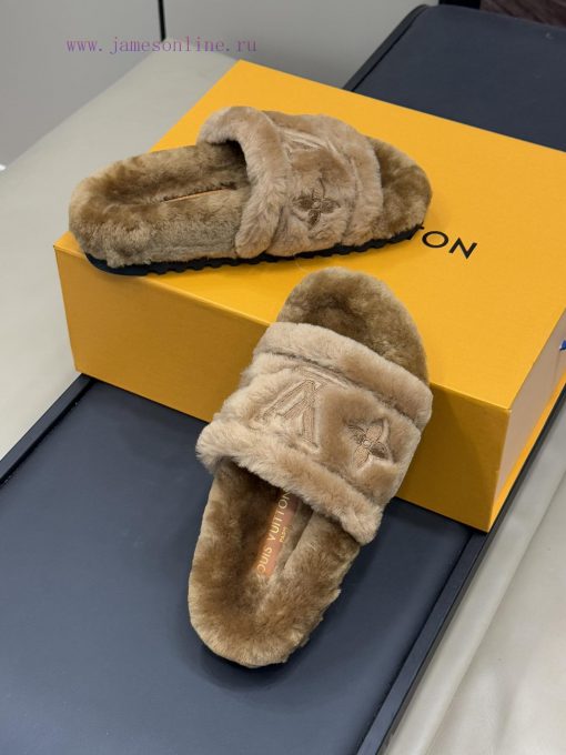 Top qualitylv fw24 new arrival～LV 24 autumn/winter new fur slippersCute and exquisite, comfok5jio9hd - Image 5