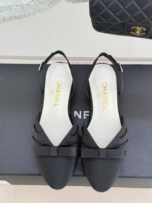 Chanel | Chanel 25C Early Spring New ProductSatin bow sandals seriesThe French style is so b29cl2bdt - Image 5
