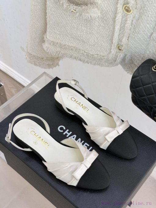 Chanel | Chanel 25C Early Spring New ProductSatin bow sandals seriesThe French style is so bisbgnvq9 - Image 4