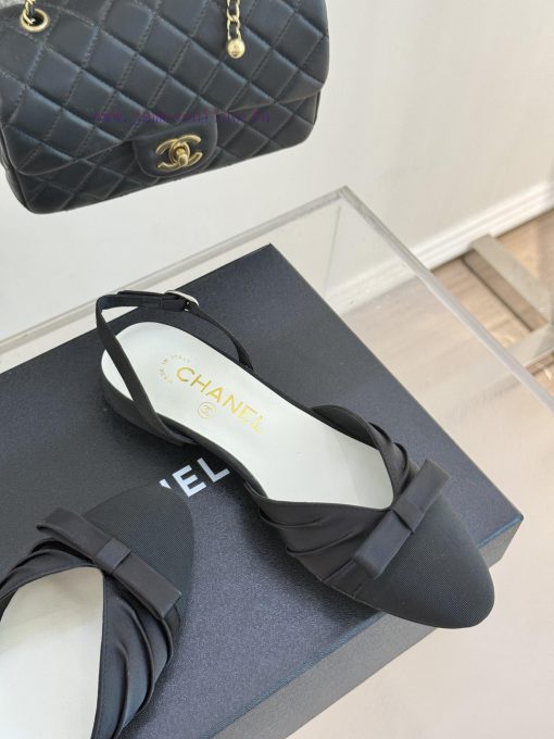 Chanel | Chanel 25C Early Spring New ProductSatin bow sandals seriesThe French style is so b29cl2bdt - Image 6