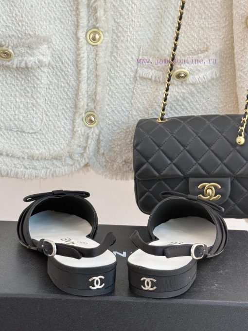Chanel | Chanel 25C Early Spring New ProductSatin bow sandals seriesThe French style is so b29cl2bdt - Image 7