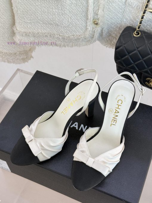 Chanel | Chanel 25C Early Spring New ProductSatin bow sandals seriesThe French style is so b95bqql48 - Image 3