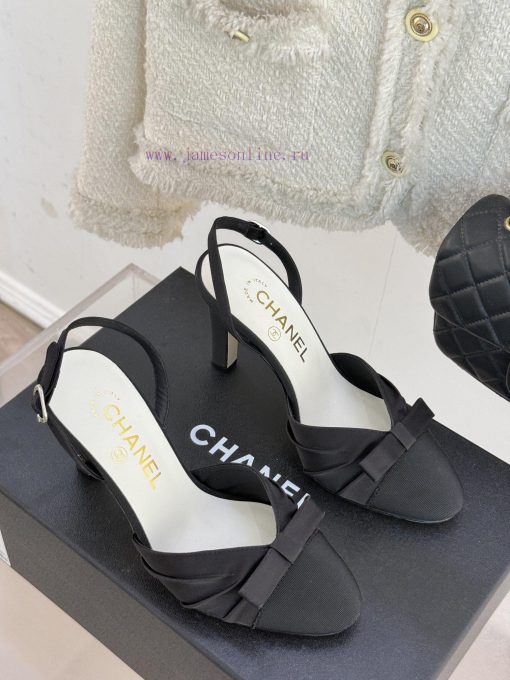 Chanel | Chanel 25C Early Spring New ProductSatin bow sandals seriesThe French style is so bduz0rdlu - Image 4