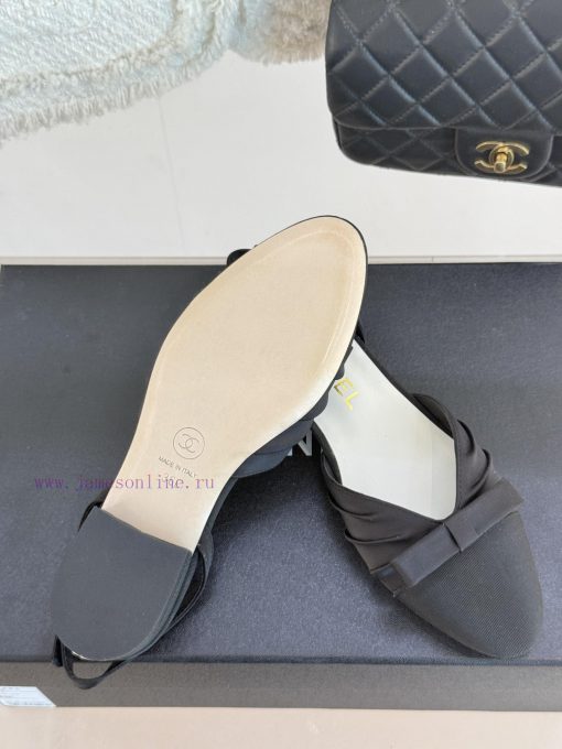 Chanel | Chanel 25C Early Spring New ProductSatin bow sandals seriesThe French style is so b29cl2bdt - Image 10