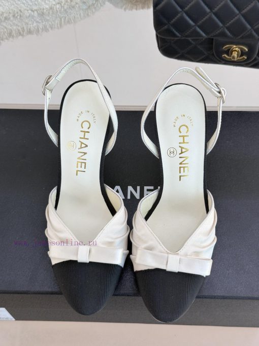 Chanel | Chanel 25C Early Spring New ProductSatin bow sandals seriesThe French style is so b95bqql48 - Image 5