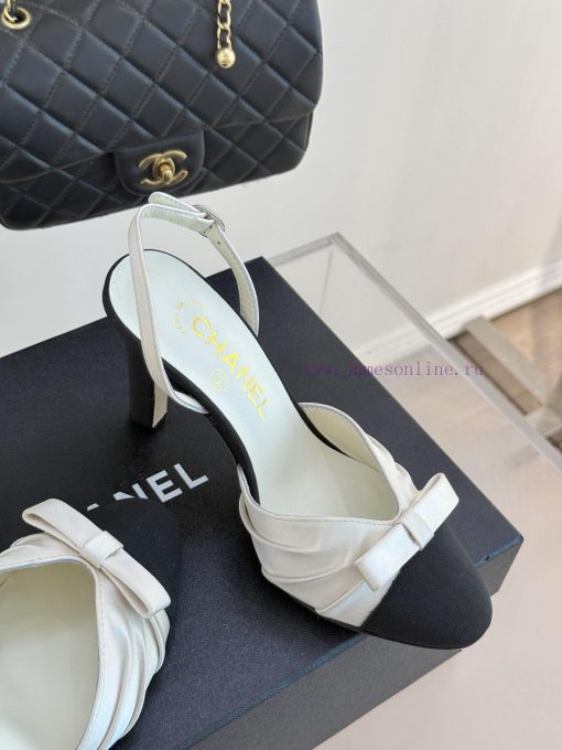 Chanel | Chanel 25C Early Spring New ProductSatin bow sandals seriesThe French style is so b95bqql48 - Image 6
