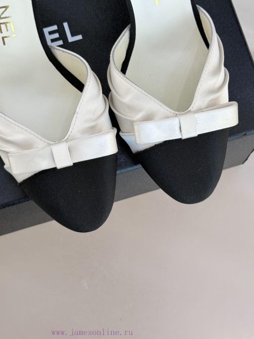 Chanel | Chanel 25C Early Spring New ProductSatin bow sandals seriesThe French style is so b95bqql48 - Image 8