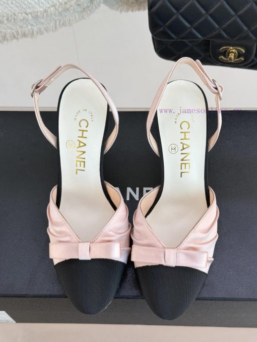 Chanel | Chanel 25C Early Spring New ProductSatin bow sandals seriesThe French style is so b2978azeu - Image 5