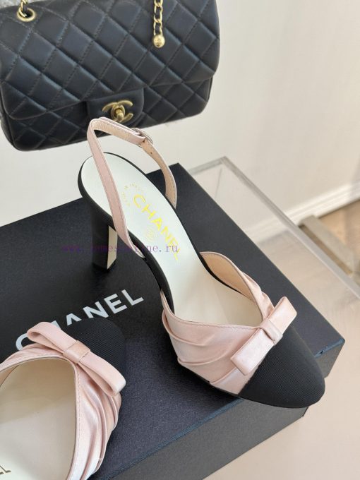 Chanel | Chanel 25C Early Spring New ProductSatin bow sandals seriesThe French style is so b2978azeu - Image 6