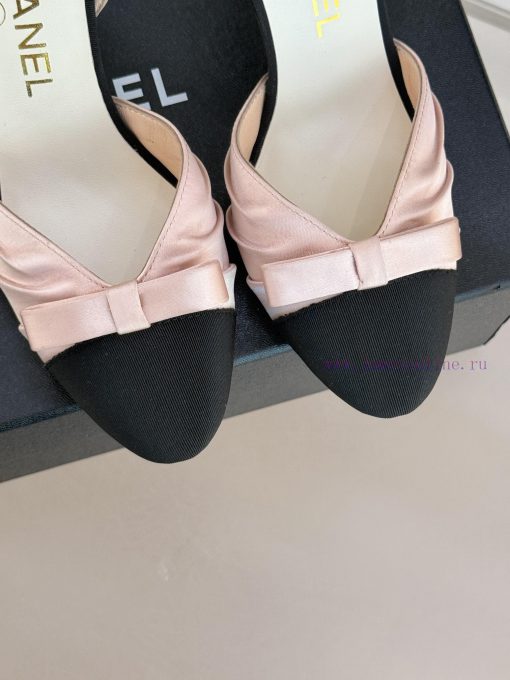 Chanel | Chanel 25C Early Spring New ProductSatin bow sandals seriesThe French style is so b2978azeu - Image 8