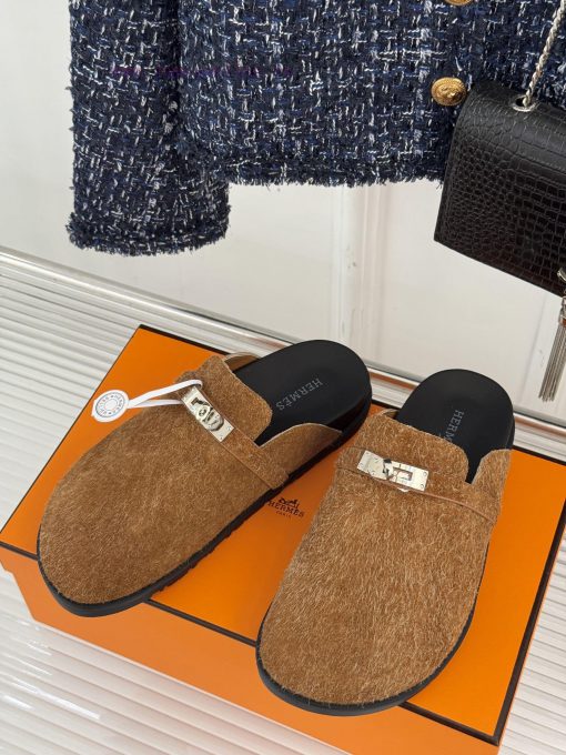 Male size 10Hermer/Hermes Classic Kelly Buckle Bocken SlippersA must-have for autumn and win6jezcrxt - Image 3