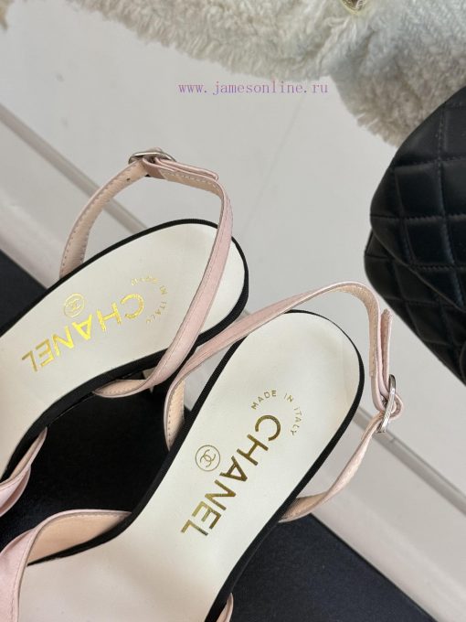 Chanel | Chanel 25C Early Spring New ProductSatin bow sandals seriesThe French style is so b2978azeu - Image 9