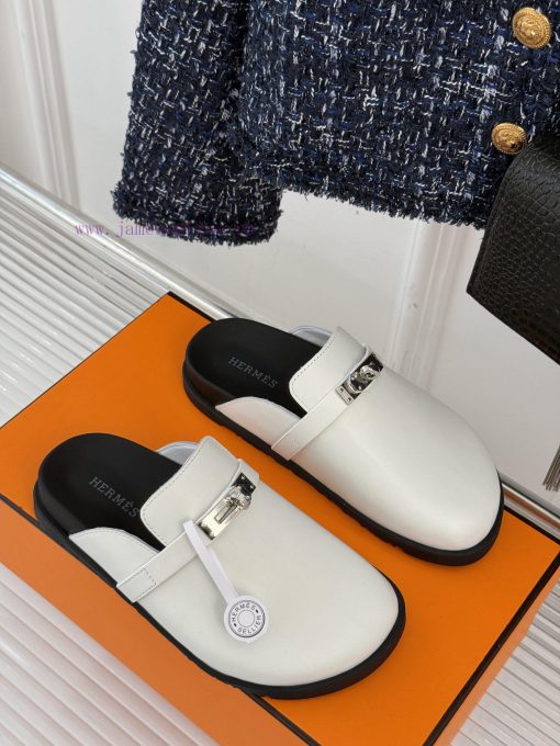 Male size 10Hermer/Hermes Classic Kelly Buckle Bocken SlippersA must-have for autumn and win8qwy4xcm - Image 4