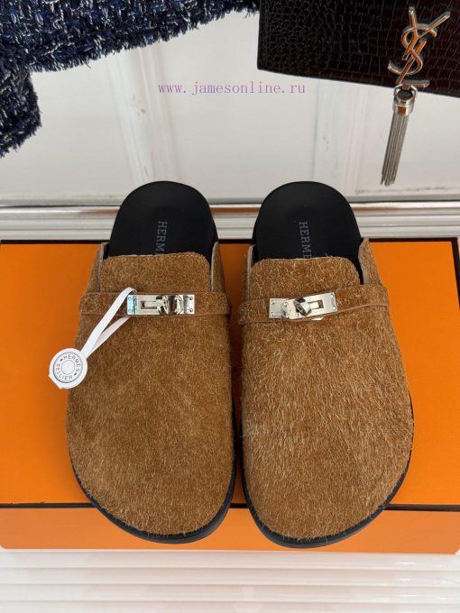 Male size 10Hermer/Hermes Classic Kelly Buckle Bocken SlippersA must-have for autumn and win6jezcrxt - Image 5