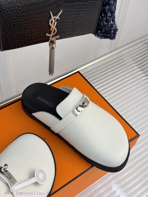 Male size 10Hermer/Hermes Classic Kelly Buckle Bocken SlippersA must-have for autumn and win8qwy4xcm - Image 6