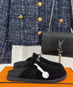 Male size 10Hermer/Hermes Classic Kelly Buckle Bocken SlippersA must-have for autumn and win2p0h2k4f