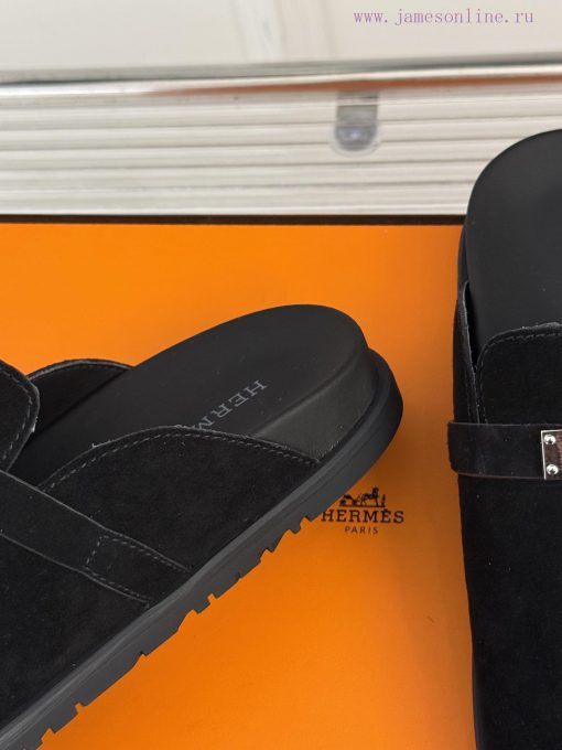 Male size 10Hermer/Hermes Classic Kelly Buckle Bocken SlippersA must-have for autumn and win2p0h2k4f - Image 7