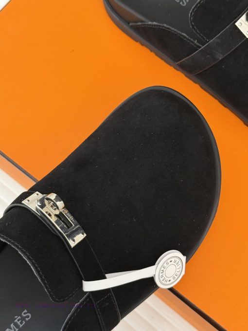 Male size 10Hermer/Hermes Classic Kelly Buckle Bocken SlippersA must-have for autumn and win2p0h2k4f - Image 8