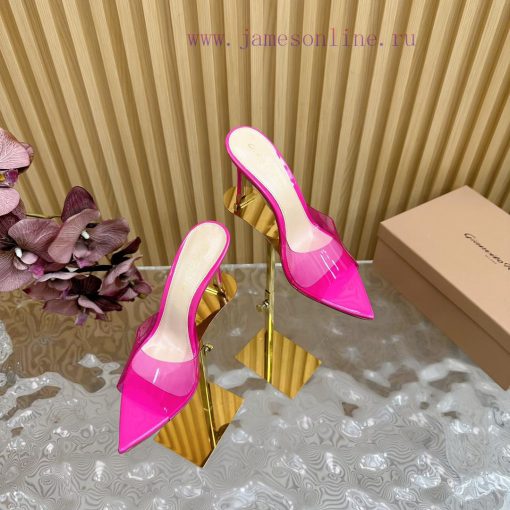 Gianvito Rossi 2024 Classic Pointed PVC Film High Heels Half Drag————————————Its appearance ir10kw4z - Image 2