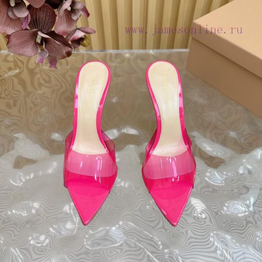 Gianvito Rossi 2024 Classic Pointed PVC Film High Heels Half Drag————————————Its appearance ir10kw4z - Image 7