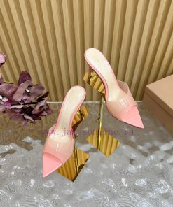 Gianvito Rossi 2024 Classic Pointed PVC Film High Heels Half Drag————————————Its appearance h2v8wovj