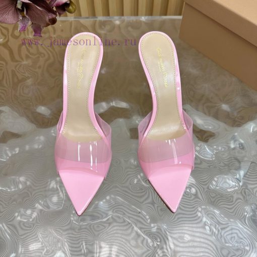 Gianvito Rossi 2024 Classic Pointed PVC Film High Heels Half Drag————————————Its appearance rvwvroxc - Image 7