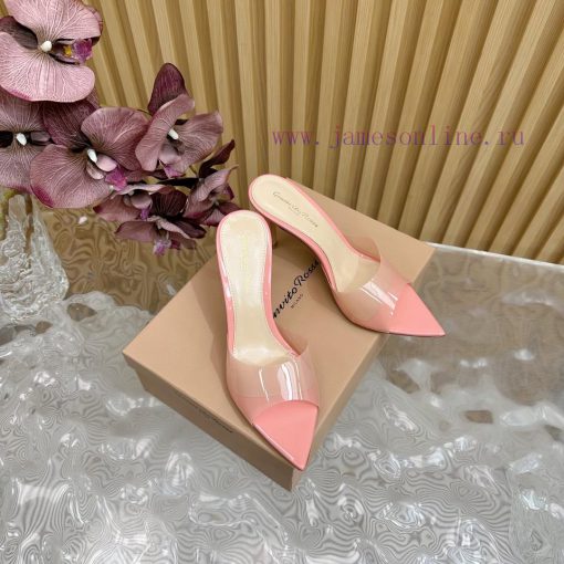 Gianvito Rossi 2024 Classic Pointed PVC Film High Heels Half Drag————————————Its appearance h2v8wovj - Image 5