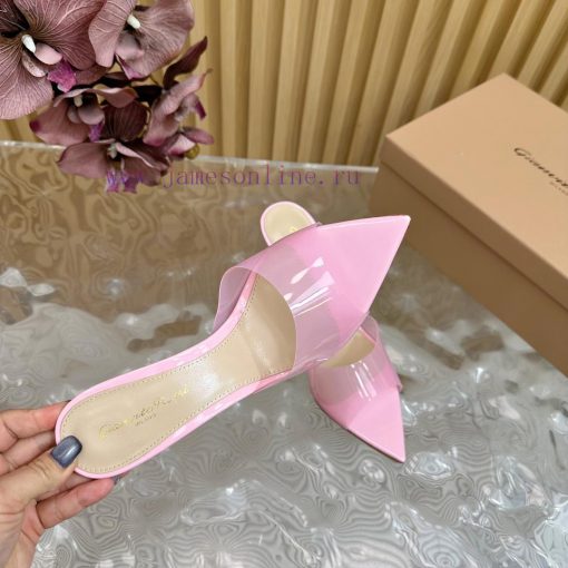 Gianvito Rossi 2024 Classic Pointed PVC Film High Heels Half Drag————————————Its appearance rvwvroxc - Image 11