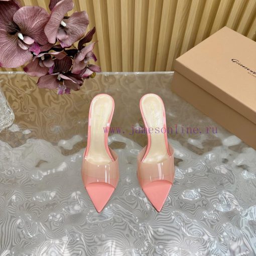 Gianvito Rossi 2024 Classic Pointed PVC Film High Heels Half Drag————————————Its appearance h2v8wovj - Image 6