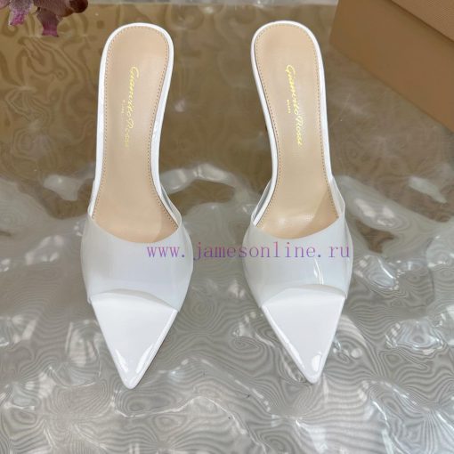 Gianvito Rossi 2024 Classic Pointed PVC Film High Heels Half Drag————————————Its appearance im1jnefm - Image 7