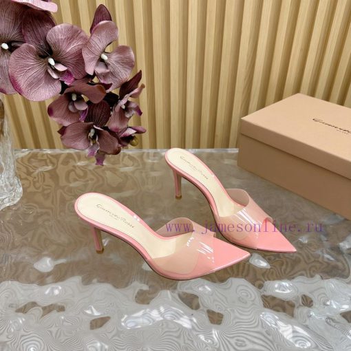 Gianvito Rossi 2024 Classic Pointed PVC Film High Heels Half Drag————————————Its appearance h2v8wovj - Image 13