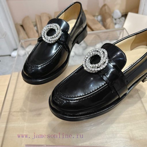 MACH&MACH 2024 Autumn/Winter New Crystal Buckle Women's Shoes Letter Logo Hardware Buckle Lobcyncn80 - Image 7