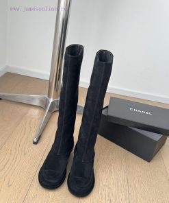 Chanel 25C Early Spring New Collection, Most Beautiful Suede BootsChanel's life boots are tru56nlk34