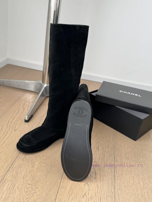 Chanel 25C Early Spring New Collection, Most Beautiful Suede BootsChanel's life boots are tru56nlk34 - Image 6