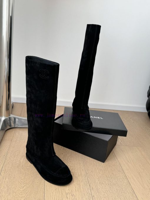 Chanel 25C Early Spring New Collection, Most Beautiful Suede BootsChanel's life boots are tru56nlk34 - Image 10