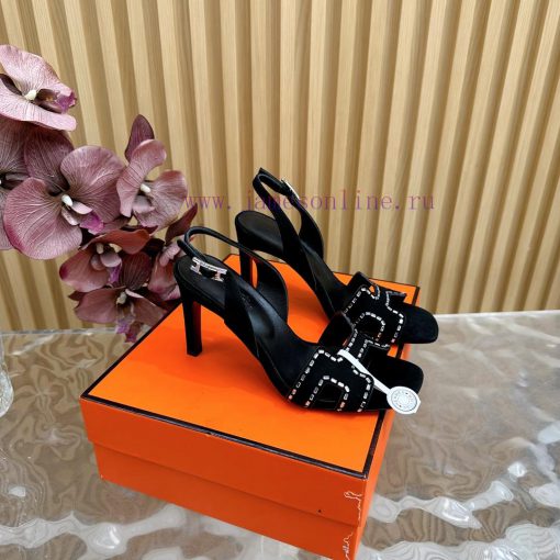2024 New Collection: Herm è s/Herm è s Classic High Heel Hot Diamond Sandals with a retro dezukjg1u8