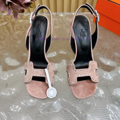 2024 New Collection: Herm è s/Herm è s Classic High Heel Hot Diamond Sandals with a retro de6rl1es01 - Image 6