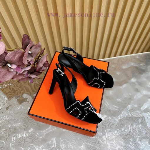 2024 New Collection: Herm è s/Herm è s Classic High Heel Hot Diamond Sandals with a retro dezukjg1u8 - Image 3