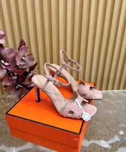 2024 New Collection: Herm è s/Herm è s Classic High Heel Hot Diamond Sandals with a retro deajxula0c