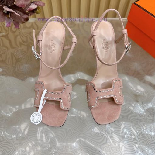 2024 New Collection: Herm è s/Herm è s Classic High Heel Hot Diamond Sandals with a retro deajxula0c - Image 6