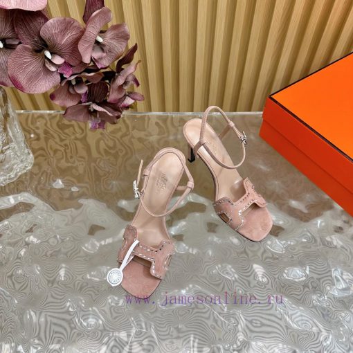 2024 New Collection: Herm è s/Herm è s Classic High Heel Hot Diamond Sandals with a retro deajxula0c - Image 7