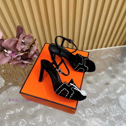 2024 New Collection: Herm è s/Herm è s Classic High Heel Hot Diamond Sandals with a retro deps9wrmgt - Image 3