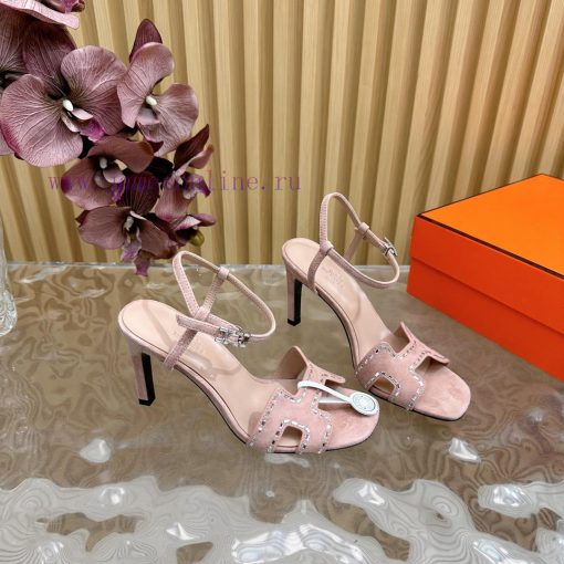 2024 New Collection: Herm è s/Herm è s Classic High Heel Hot Diamond Sandals with a retro deajxula0c - Image 11