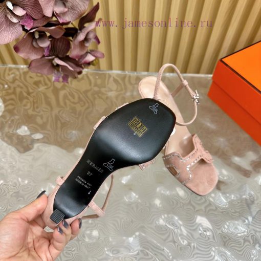 2024 New Collection: Herm è s/Herm è s Classic High Heel Hot Diamond Sandals with a retro deajxula0c - Image 12