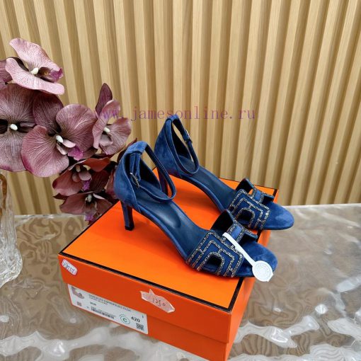 2024 New Collection: Herm è s/Herm è s Classic High Heel Hot Diamond Sandals with a retro dexjgjbyqq - Image 2