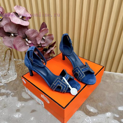 2024 New Collection: Herm è s/Herm è s Classic High Heel Hot Diamond Sandals with a retro dexjgjbyqq - Image 4